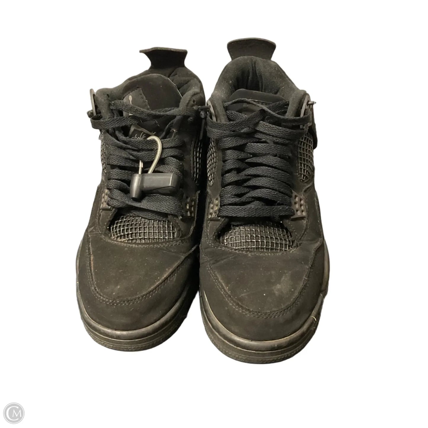 Shoes Luxury Designer By Jordan In Black, Size: 9.5