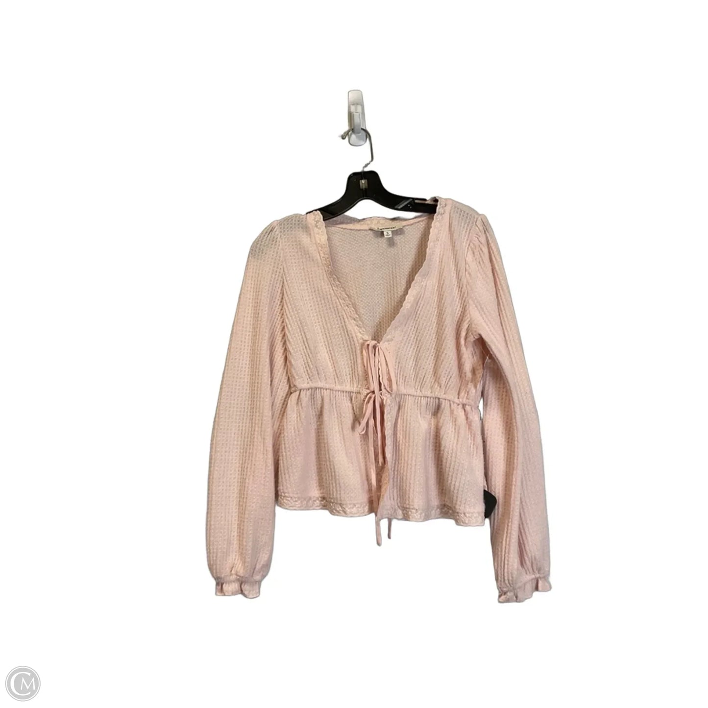 Top Long Sleeve By Francesca’s In Pink, Size: S