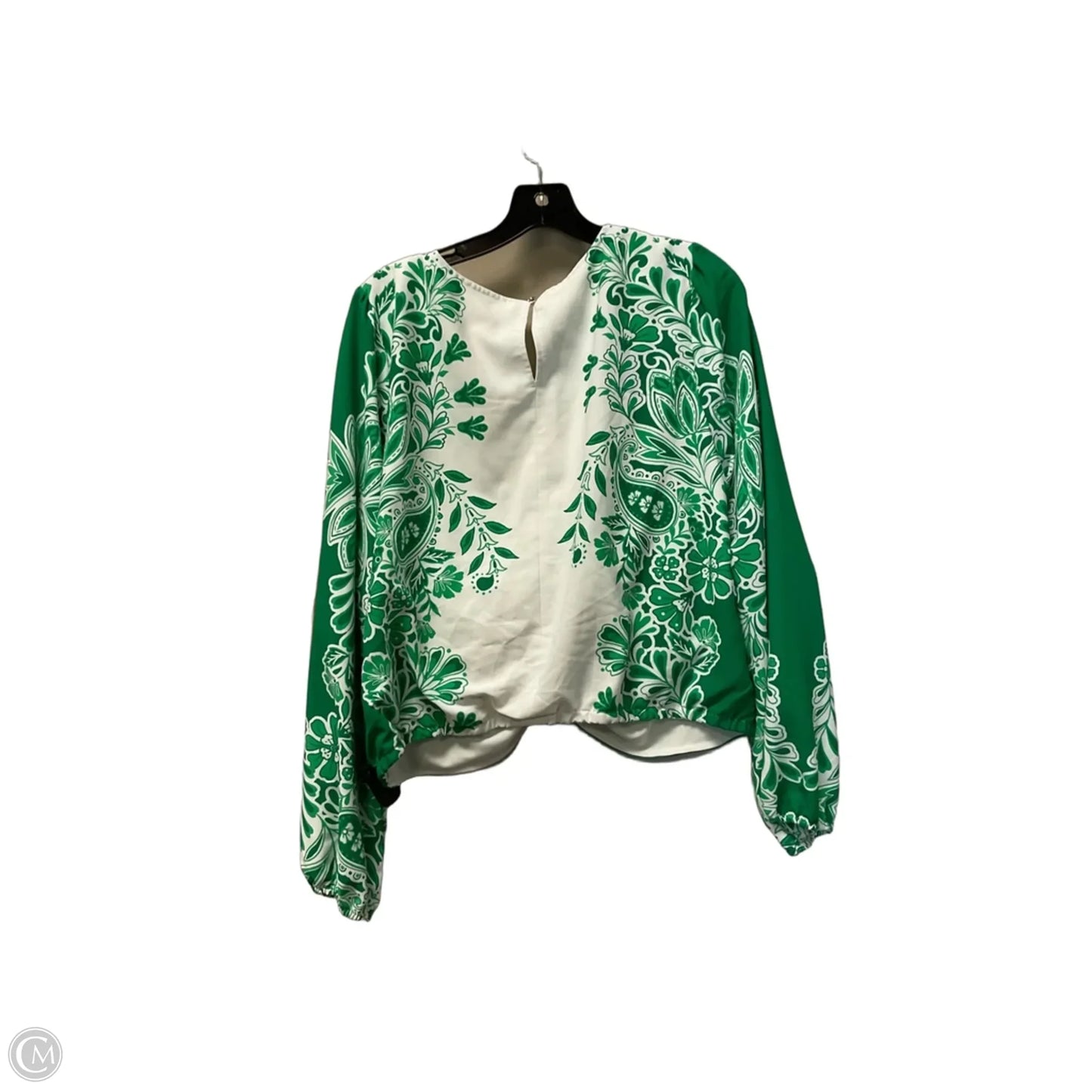 Top Long Sleeve By Intempo In Green, Size: Xl