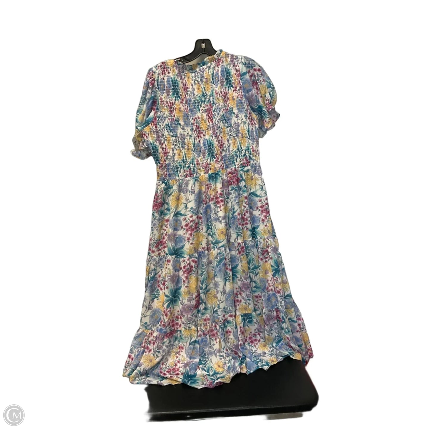 Dress Casual Maxi By Cmc In Floral Print, Size: Xl