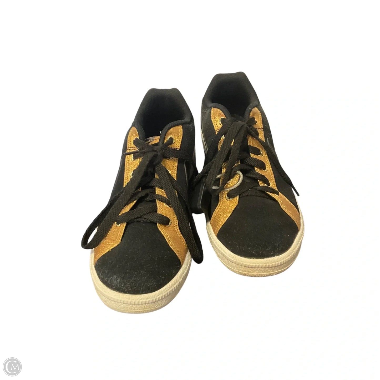 Shoes Athletic By Nike In Black & Gold, Size: 7.5