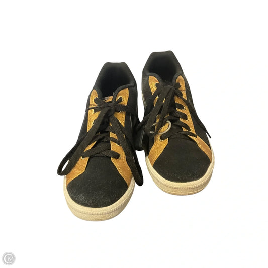 Shoes Athletic By Nike In Black & Gold, Size: 7.5
