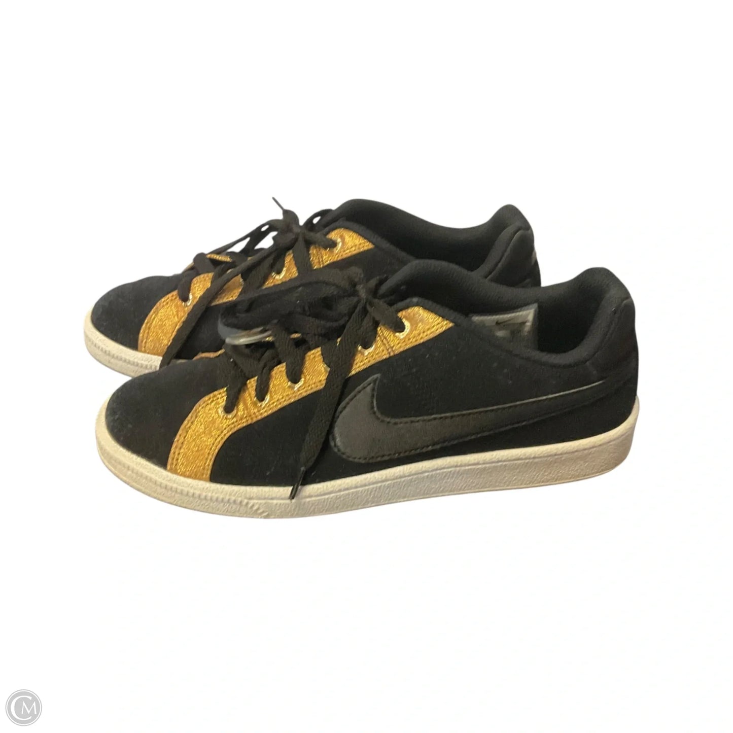 Shoes Athletic By Nike In Black & Gold, Size: 7.5