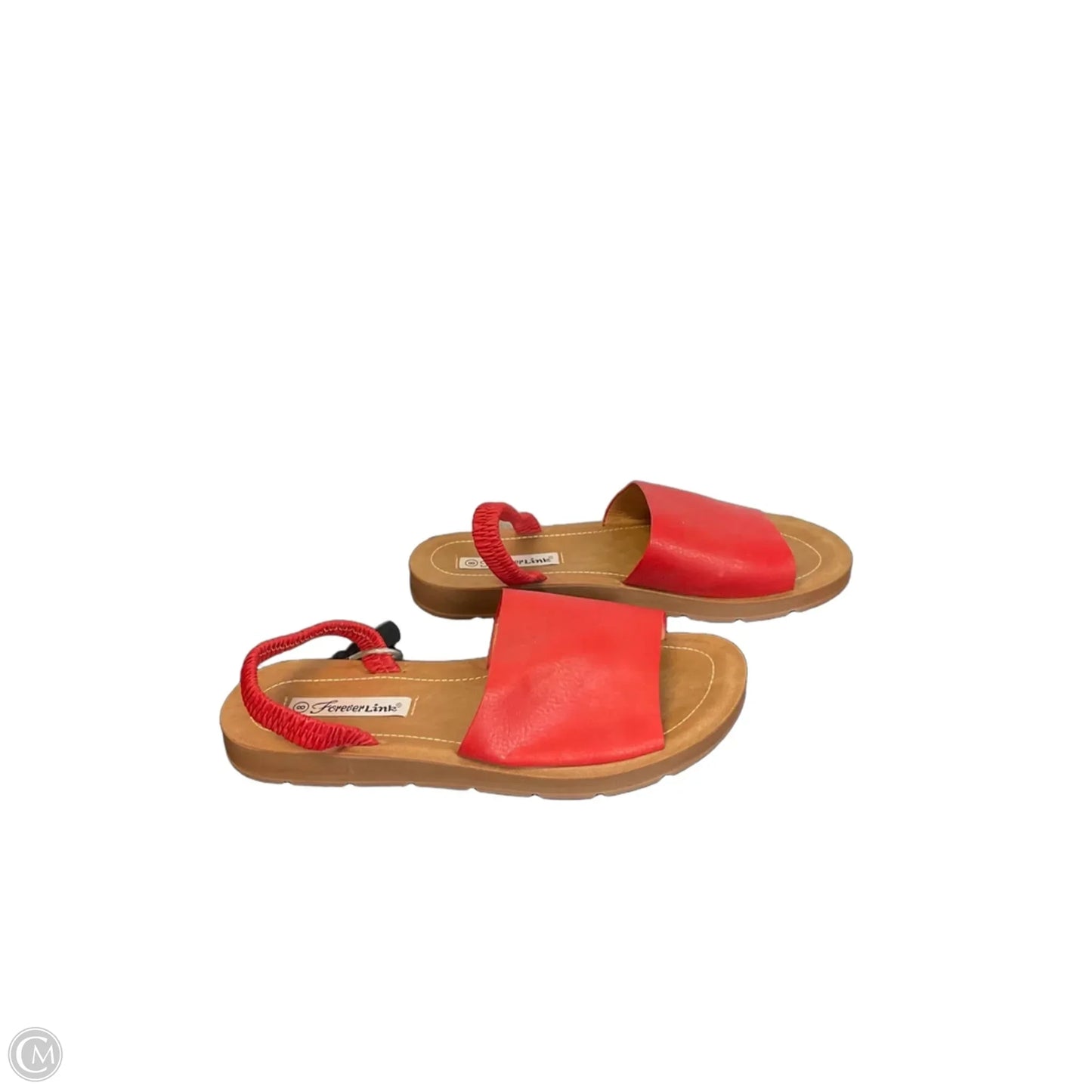 Sandals Flats By Clothes Mentor In Red, Size: 8