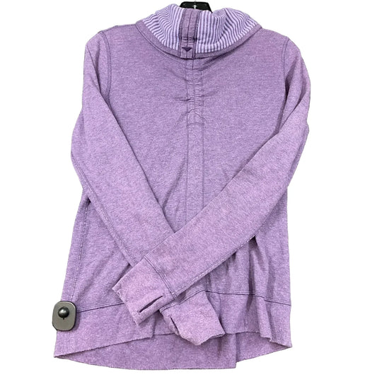 Athletic Top Long Sleeve Collar By Lululemon In Purple, Size: S
