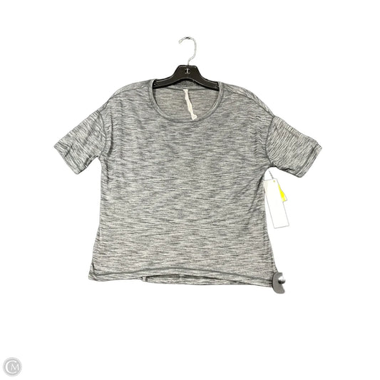 Athletic Top Short Sleeve By Lululemon In Black, Size: 4