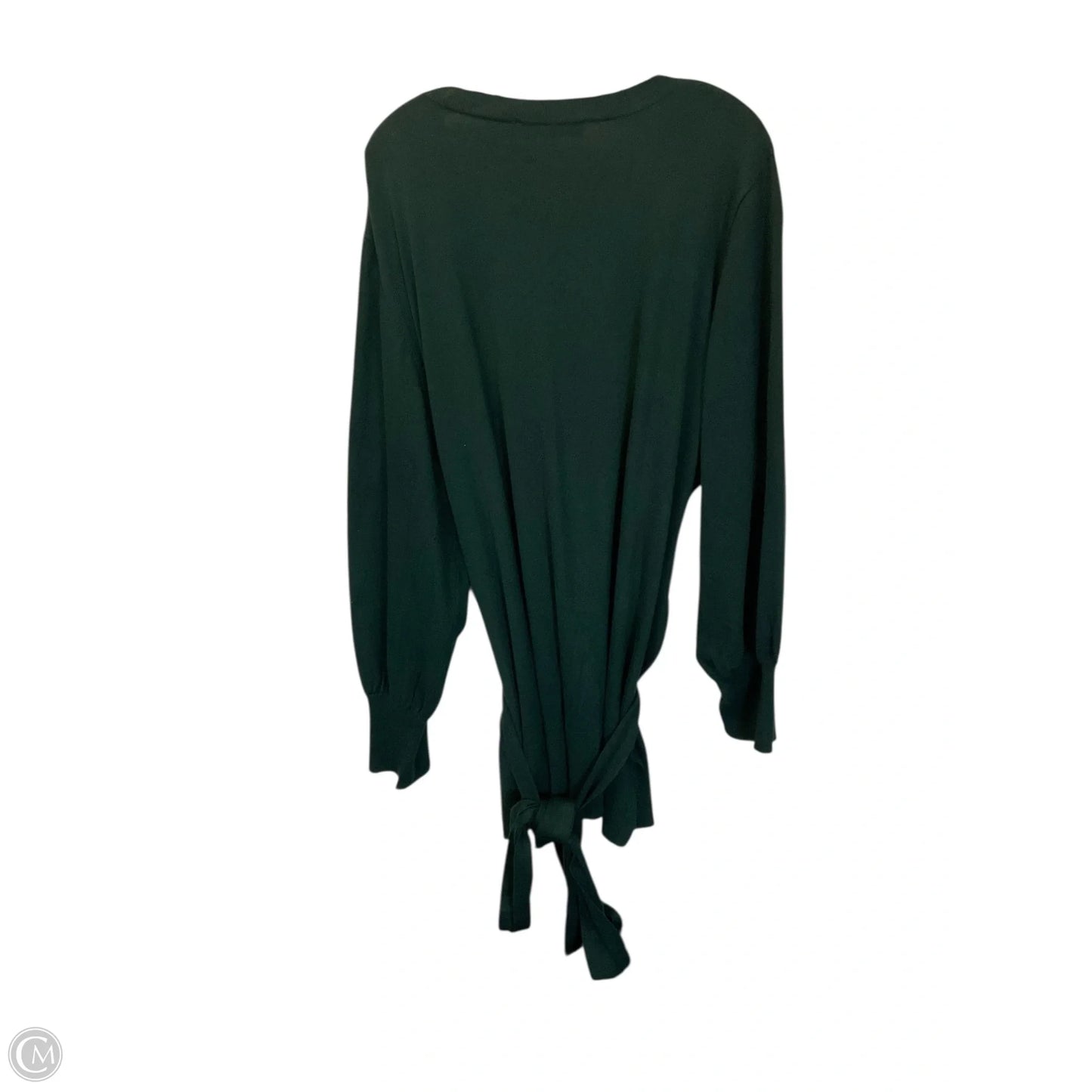 Top Long Sleeve By Eloquii In Green, Size: 3x