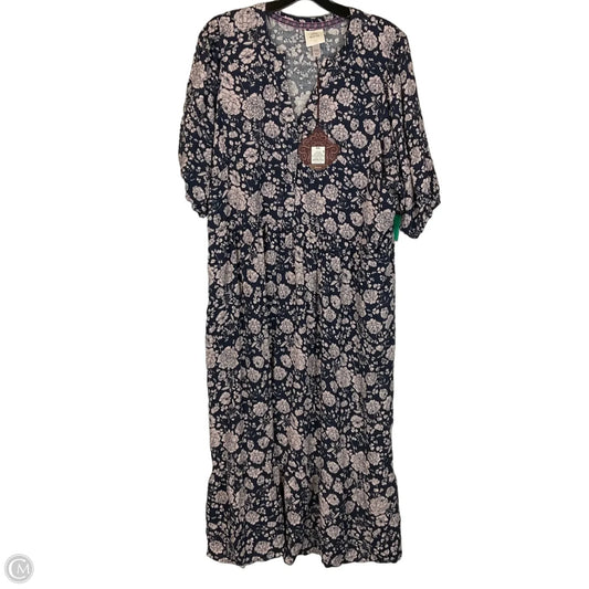 Dress Casual Maxi By Knox Rose In Blue & Pink, Size: Xxl