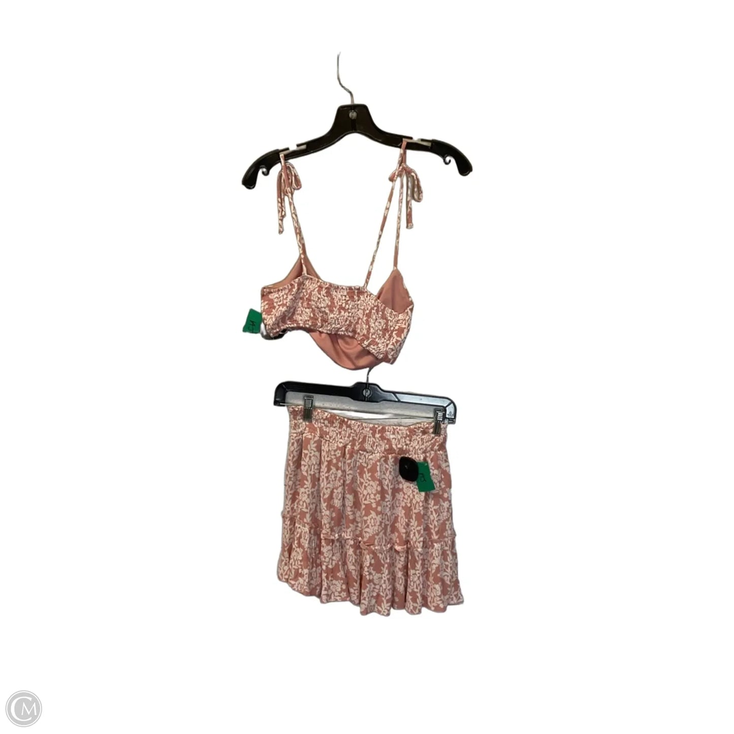 Skirt Set 2pc By Pink Lily In Pink, Size: S