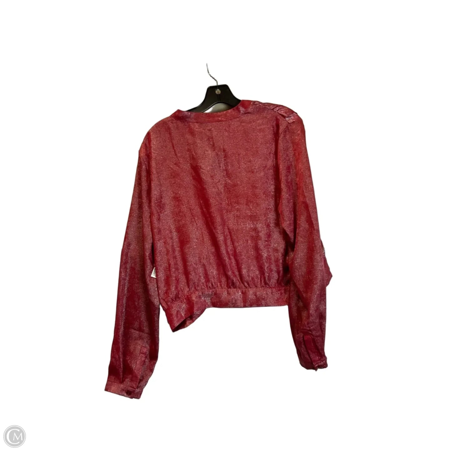Top Long Sleeve By Rachel Roy In Red, Size: L