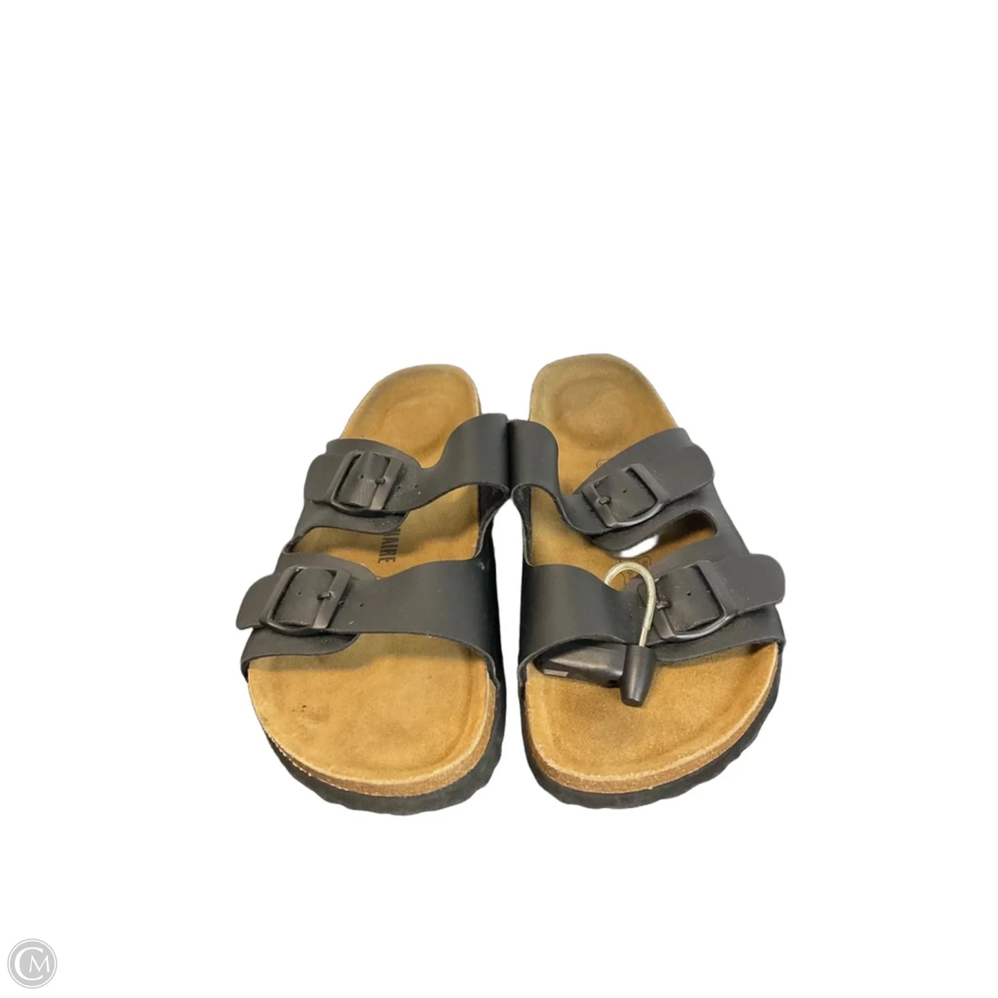 Sandals Flats By Cushionaire In Black, Size: 9.5