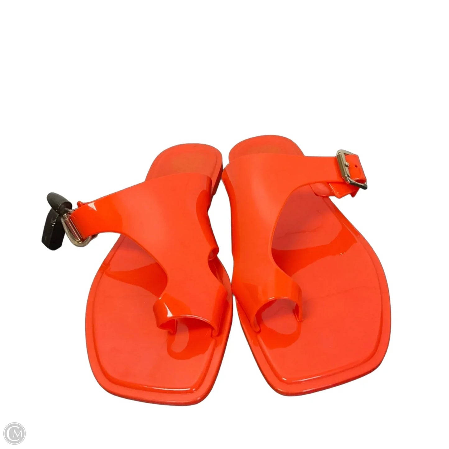 Sandals Flip Flops By Clothes Mentor In Orange, Size: 10