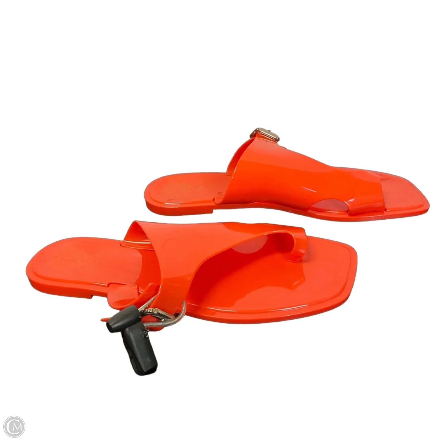 Sandals Flip Flops By Clothes Mentor In Orange, Size: 10