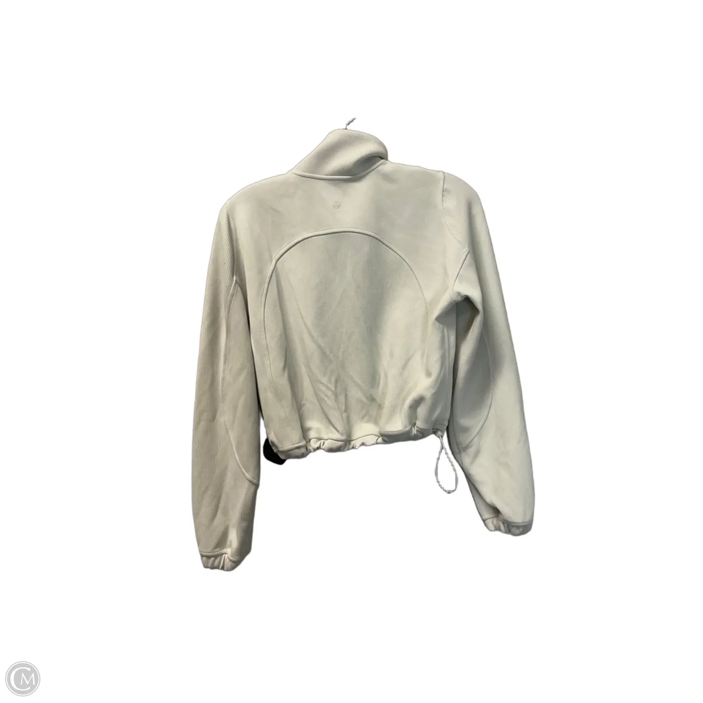 Athletic Top Long Sleeve Collar By Lululemon In White, Size: 0
