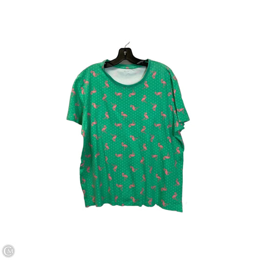 Top Short Sleeve Basic By Kim Rogers In Green, Size: Xl