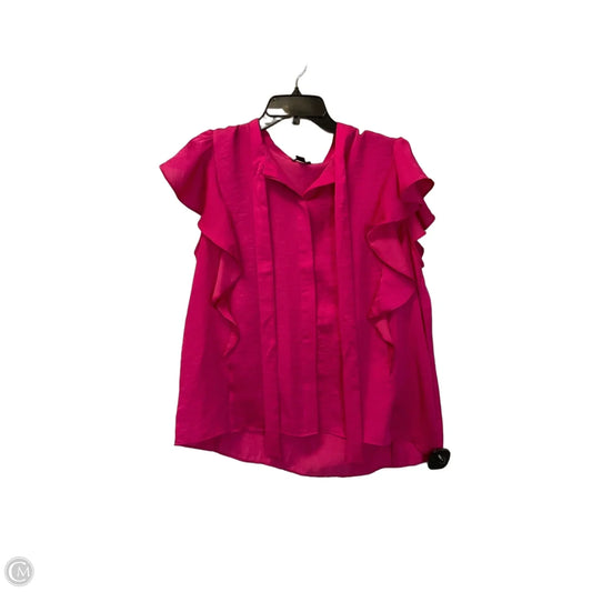Top Sleeveless By Ann Taylor In Pink, Size: L