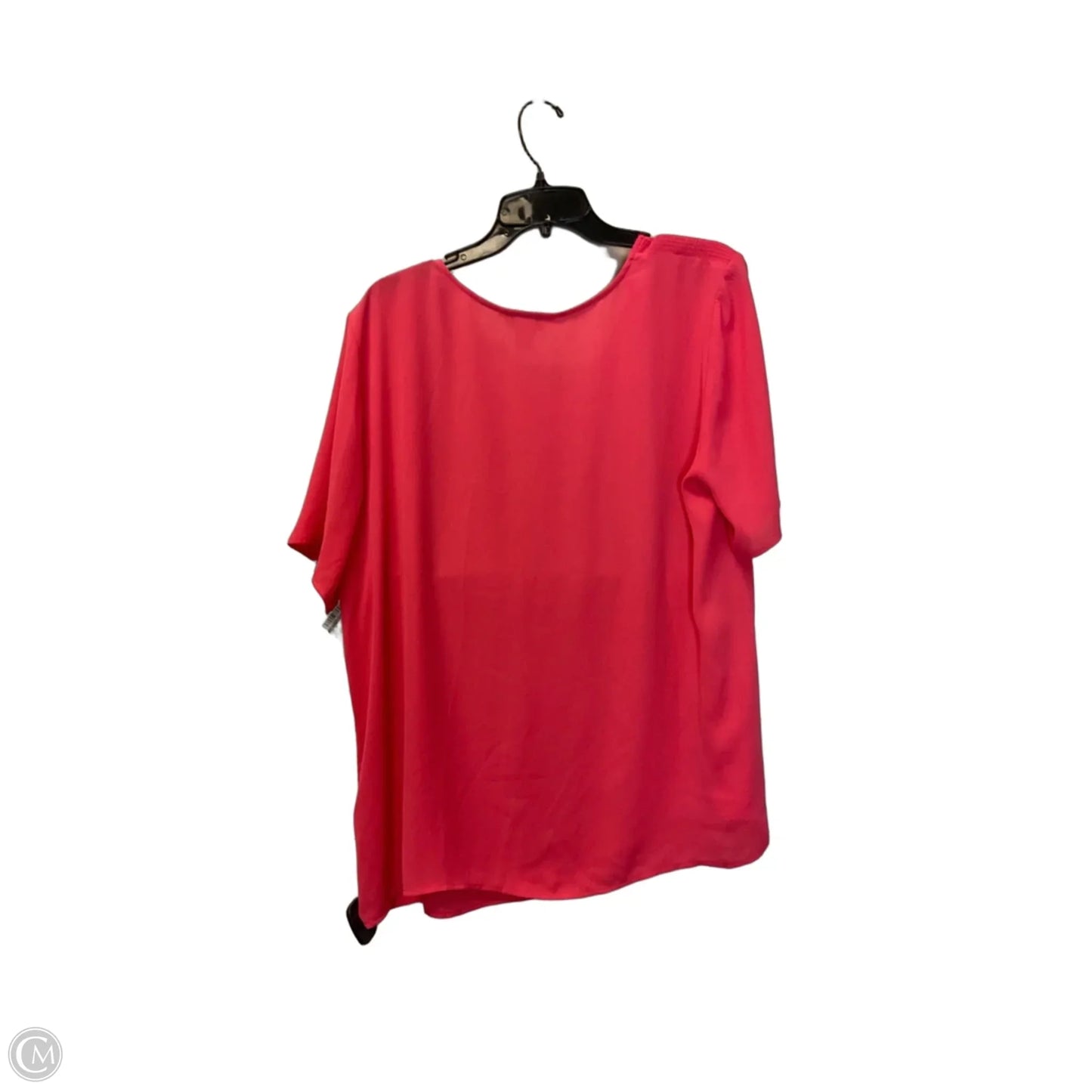 Top Short Sleeve By Christopher And Banks In Pink, Size: Xl