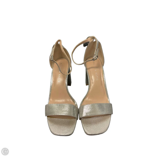 Shoes Heels Block By Kelly And Katie In Silver, Size: 8