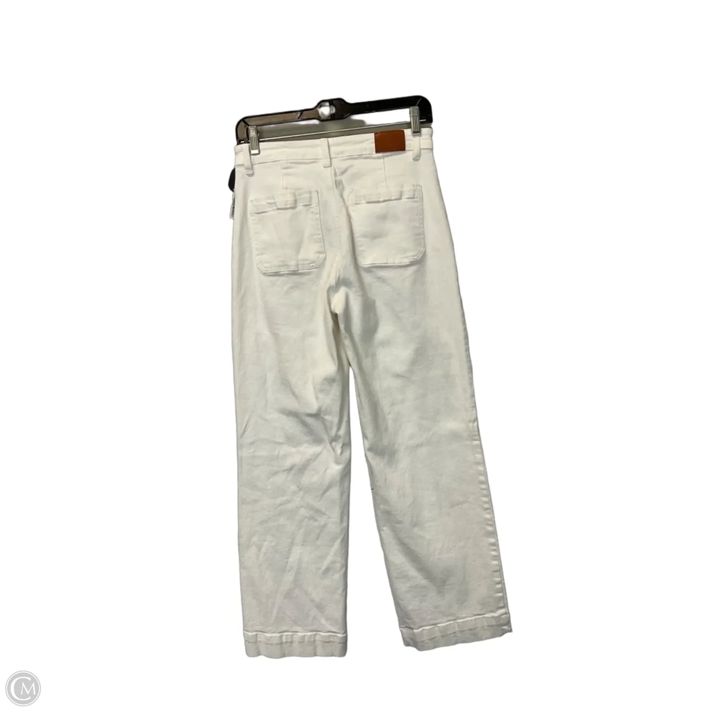 Jeans Straight By Clothes Mentor In White Denim, Size: S