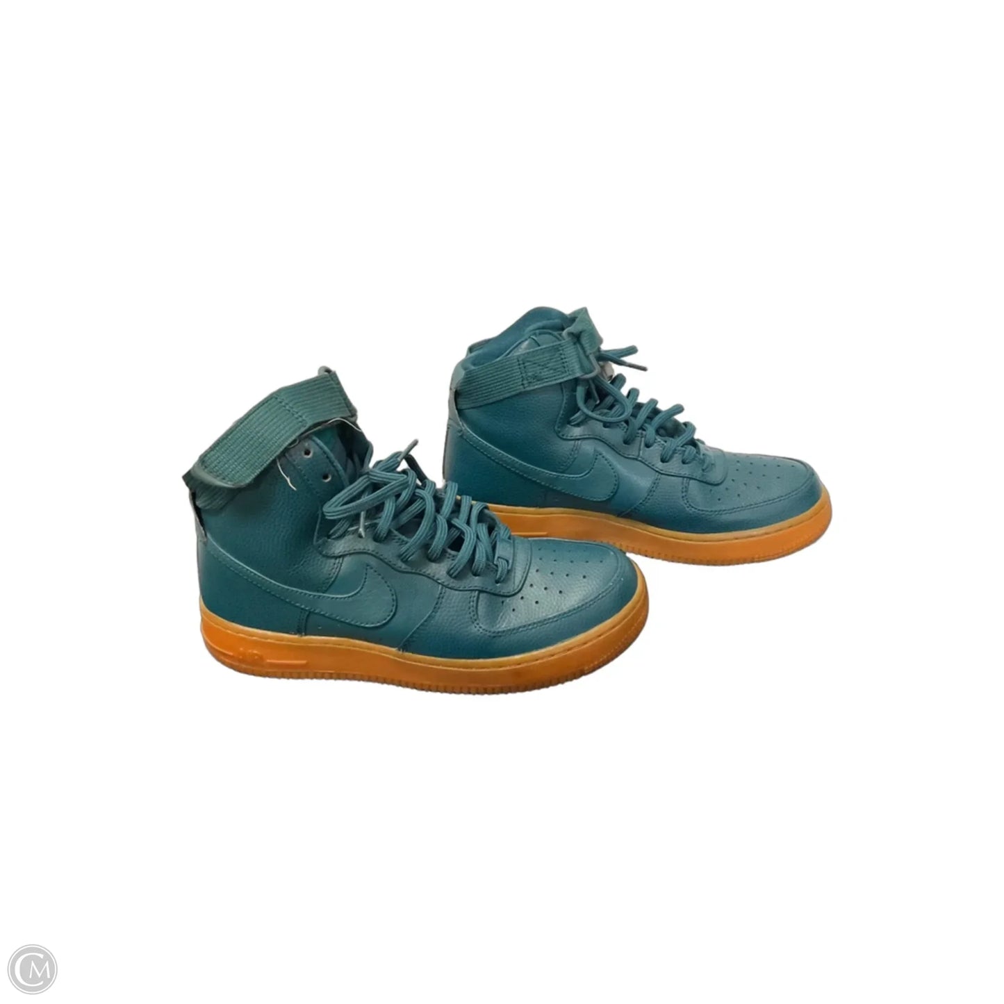 Shoes Sneakers By Nike In Teal, Size: 8