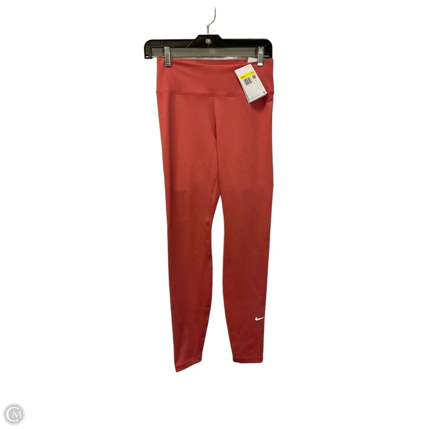 Athletic Leggings By Nike In Coral, Size: S