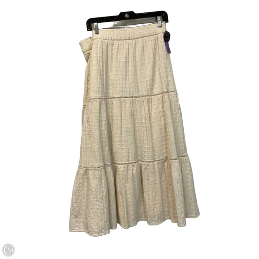 Skirt Maxi By Wonderly In Beige, Size: Xl