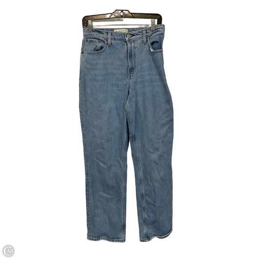 Jeans Straight By Abercrombie And Fitch In Blue Denim, Size: 6