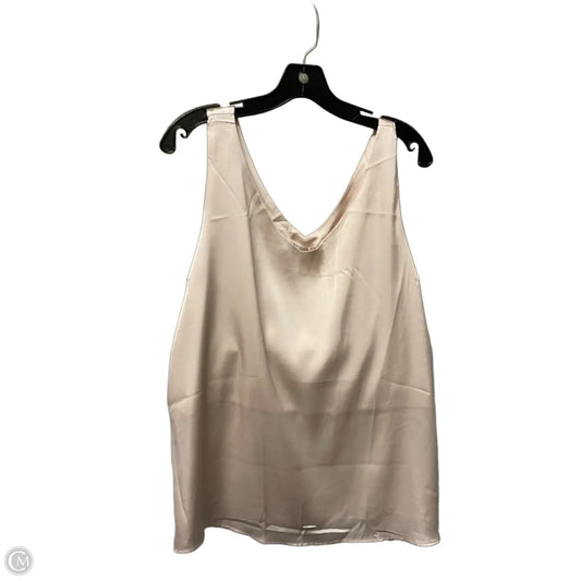 Top Sleeveless By Ekouaer In Cream, Size: Xxl