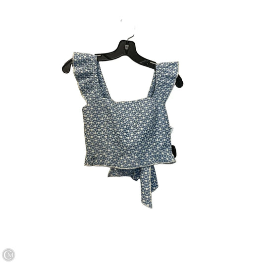 Top Sleeveless By Kirious In Blue, Size: S