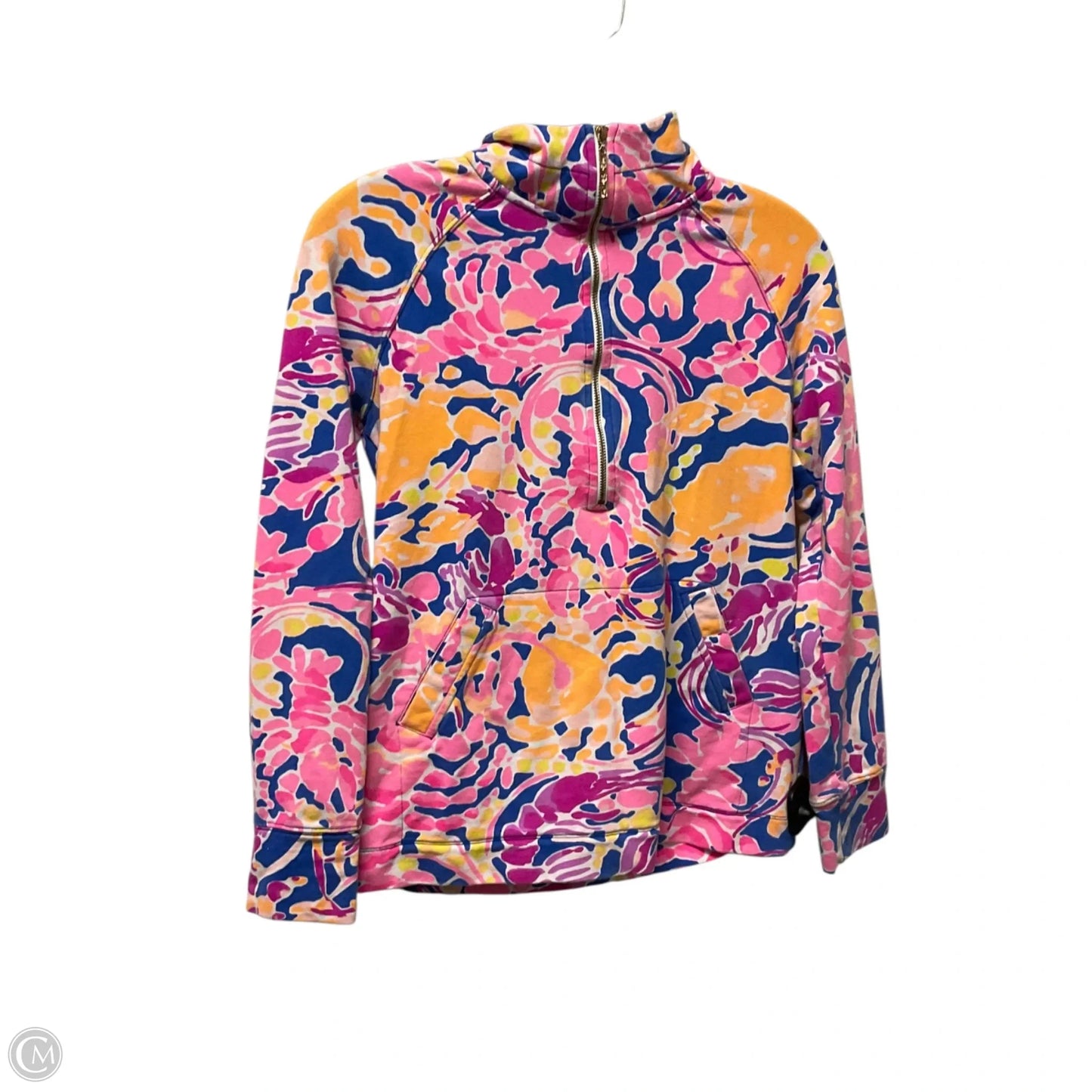 Jacket Designer By Lilly Pulitzer In Blue & Pink, Size: Xs