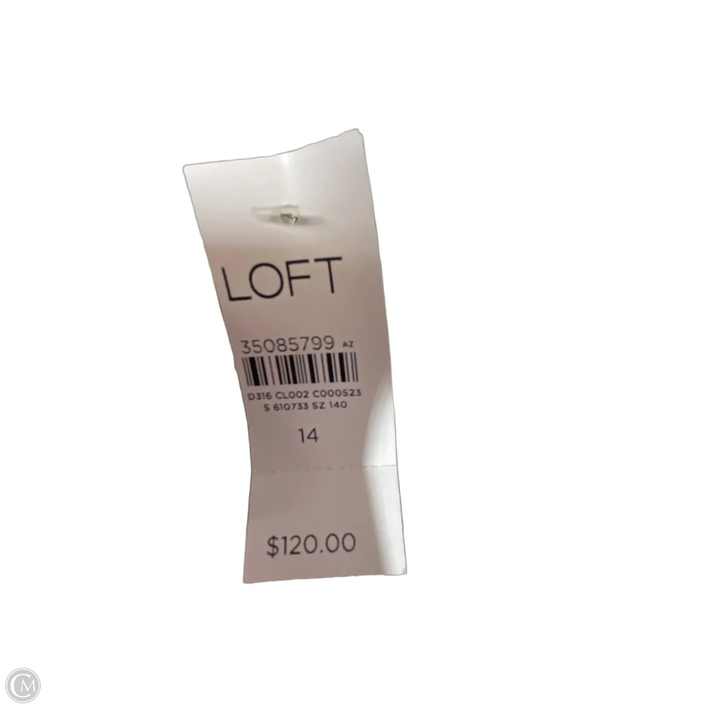 Dress Casual Maxi By Loft In Cream, Size: 14