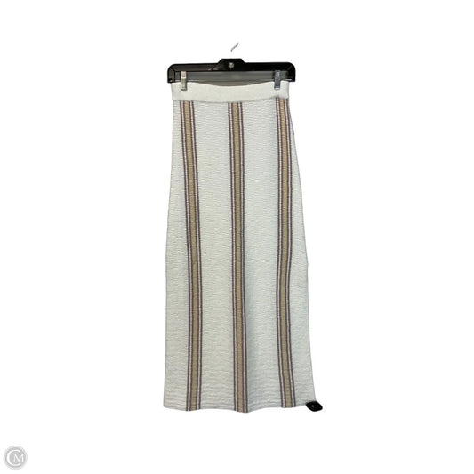 Skirt Maxi By Clothes Mentor In Cream, Size: S