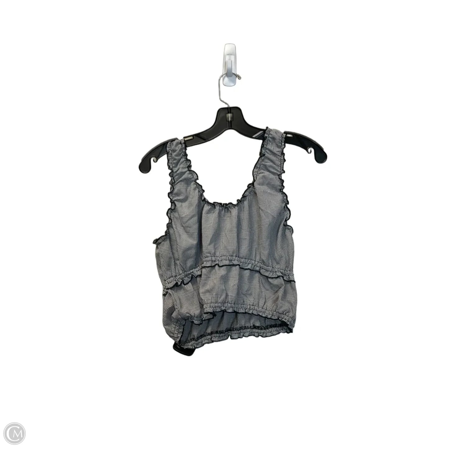 Top Sleeveless By Originality In Black & White, Size: S