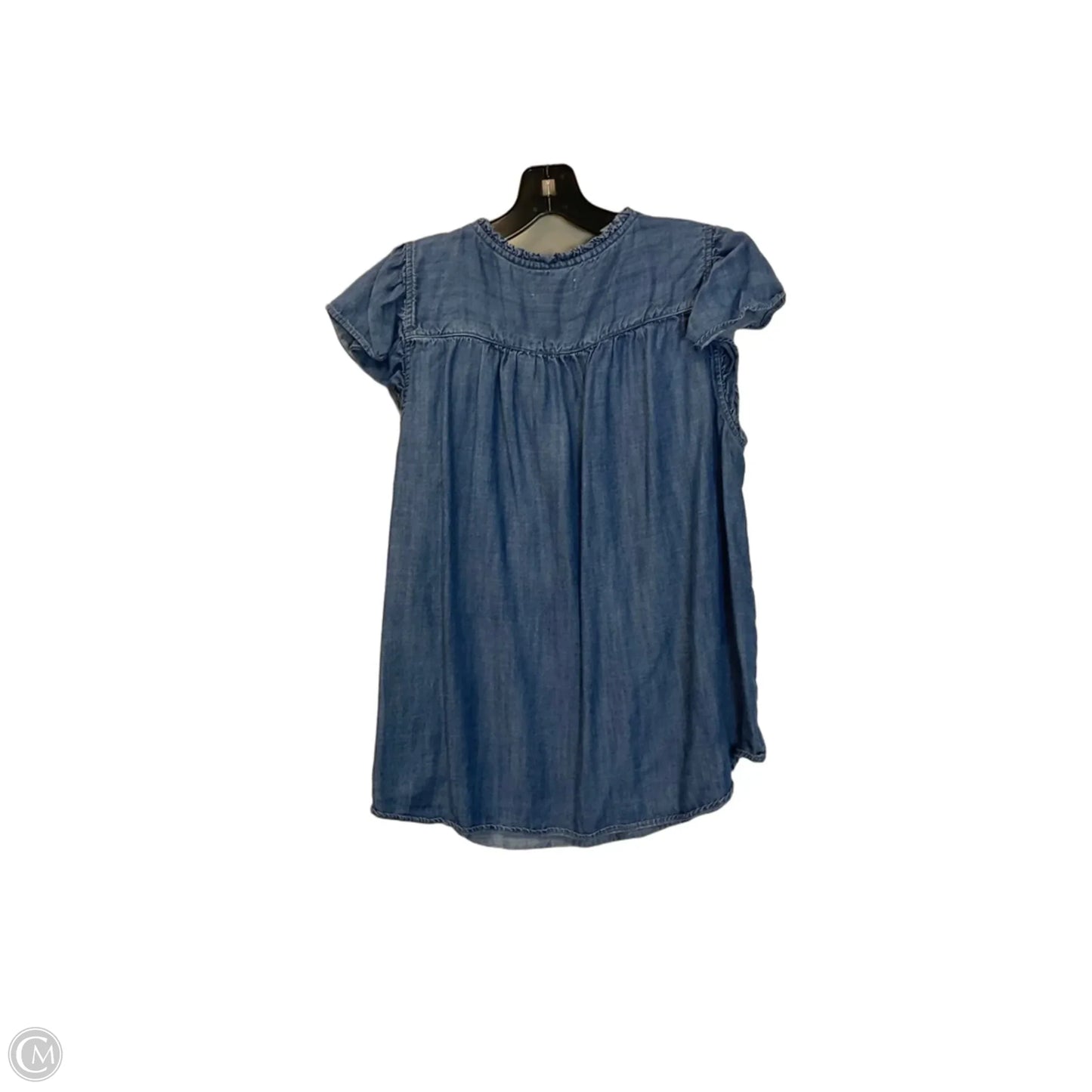 Top Sleeveless By Lc Lauren Conrad In Blue Denim, Size: L