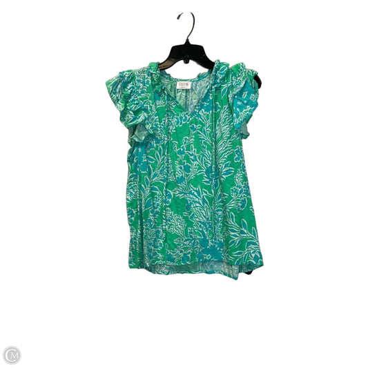 Top Sleeveless By Fate In Blue & Green, Size: M