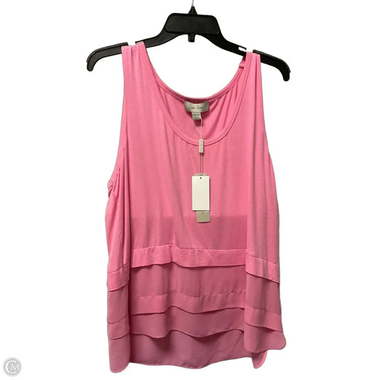 Top Sleeveless By Charlie Paige In Pink, Size: Xl