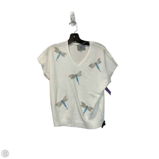 Top Short Sleeve By Milano In White, Size: Xs