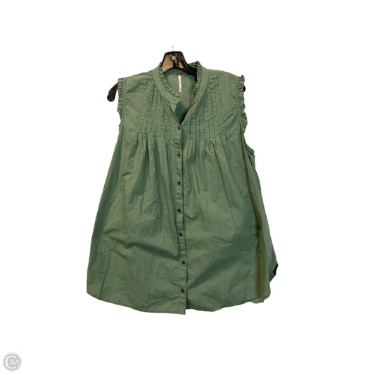 Top Sleeveless By Free People In Green, Size: S