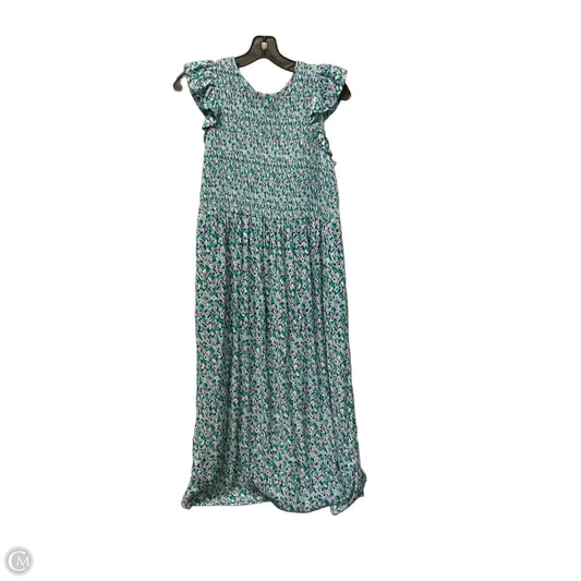 Dress Casual Midi By A New Day In Blue & Green, Size: S