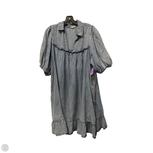 Dress Casual Short By Easel In Blue Denim, Size: L