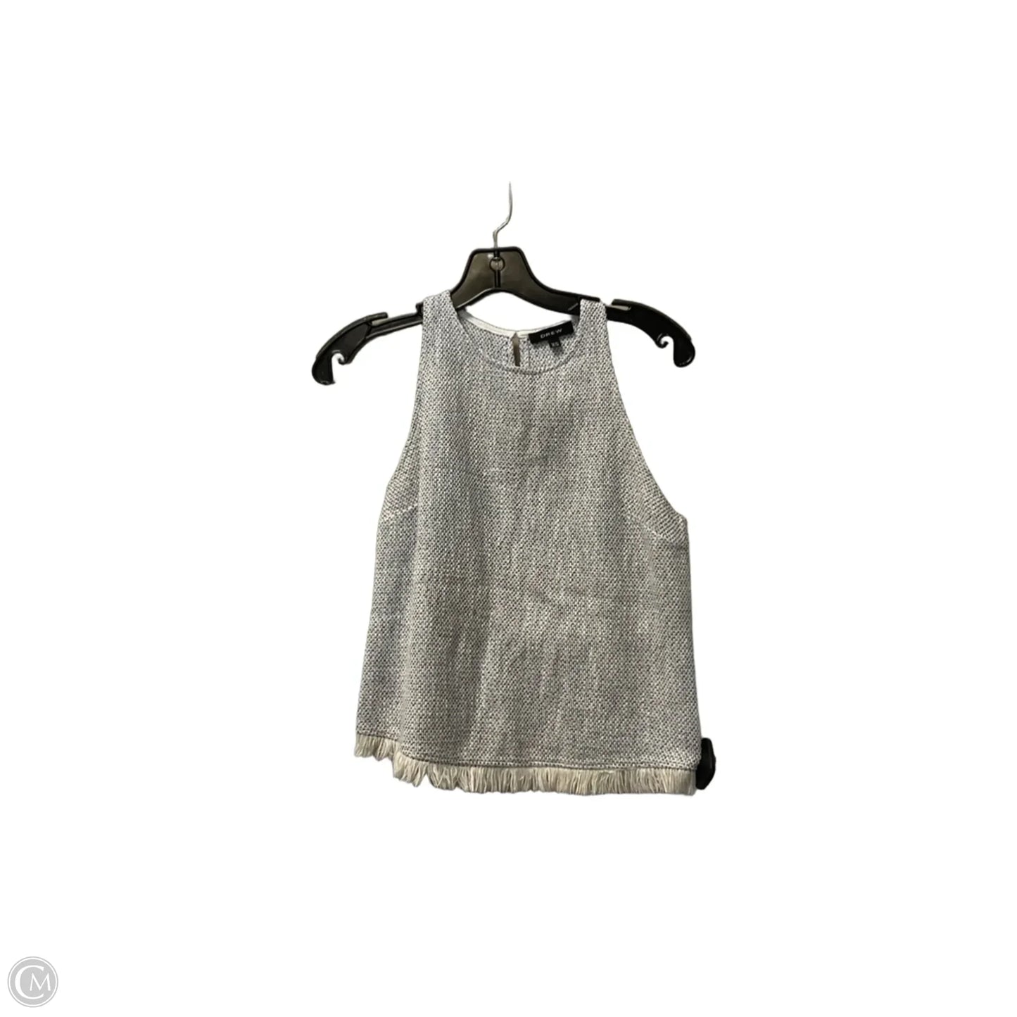Top Sleeveless By Drew In Blue & White, Size: Xs