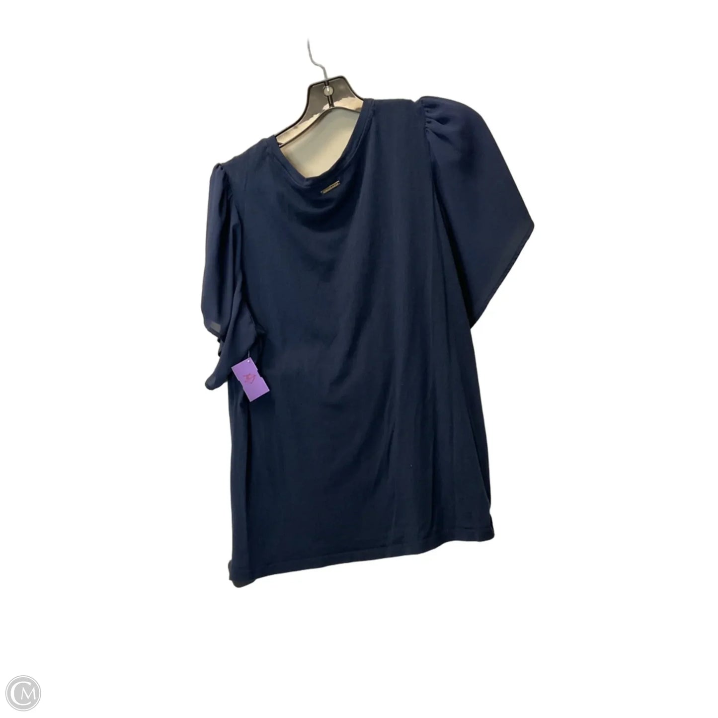 Top Short Sleeve Basic By Michael By Michael Kors In Navy, Size: 1x