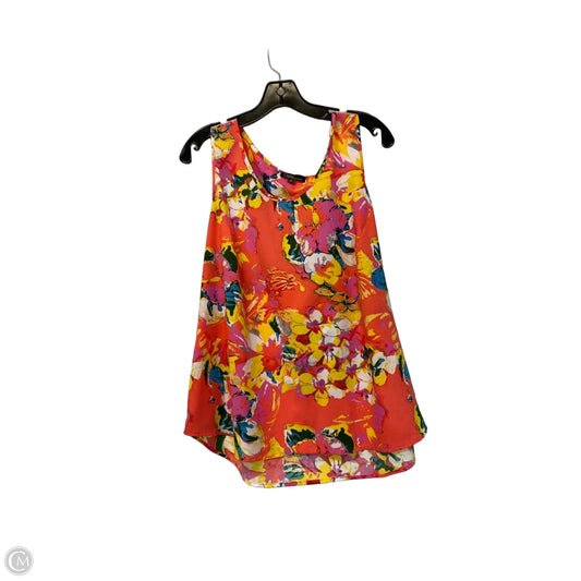 Top Sleeveless By Dalia In Orange, Size: 1x