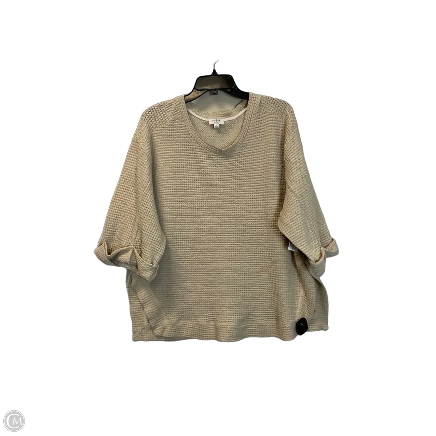 Top 3/4 Sleeve By Umgee In Cream, Size: L