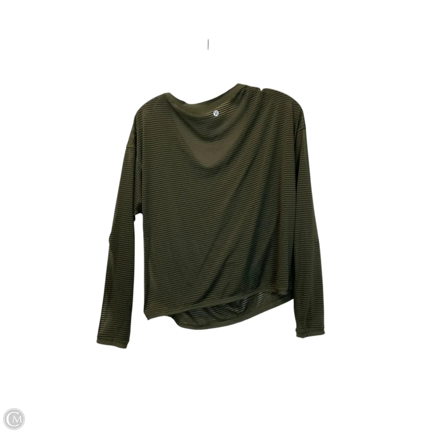 Top Long Sleeve By Lululemon In Green, Size: L