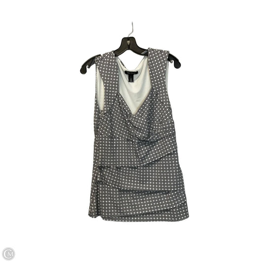 Top Sleeveless By White House Black Market In Black & White, Size: L