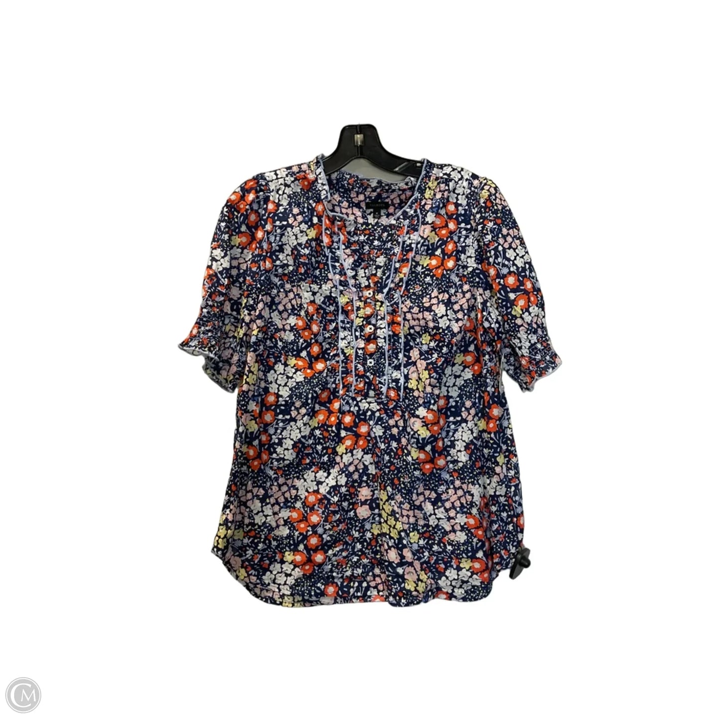 Top Short Sleeve By Talbots In Blue, Size: Medium
