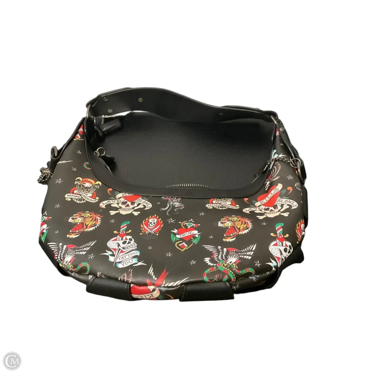 Handbag By Ed Hardy, Size: Medium