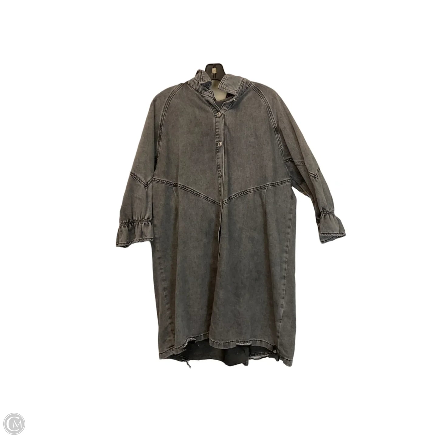 Dress Casual Short By Clothes Mentor In Grey Denim, Size: M
