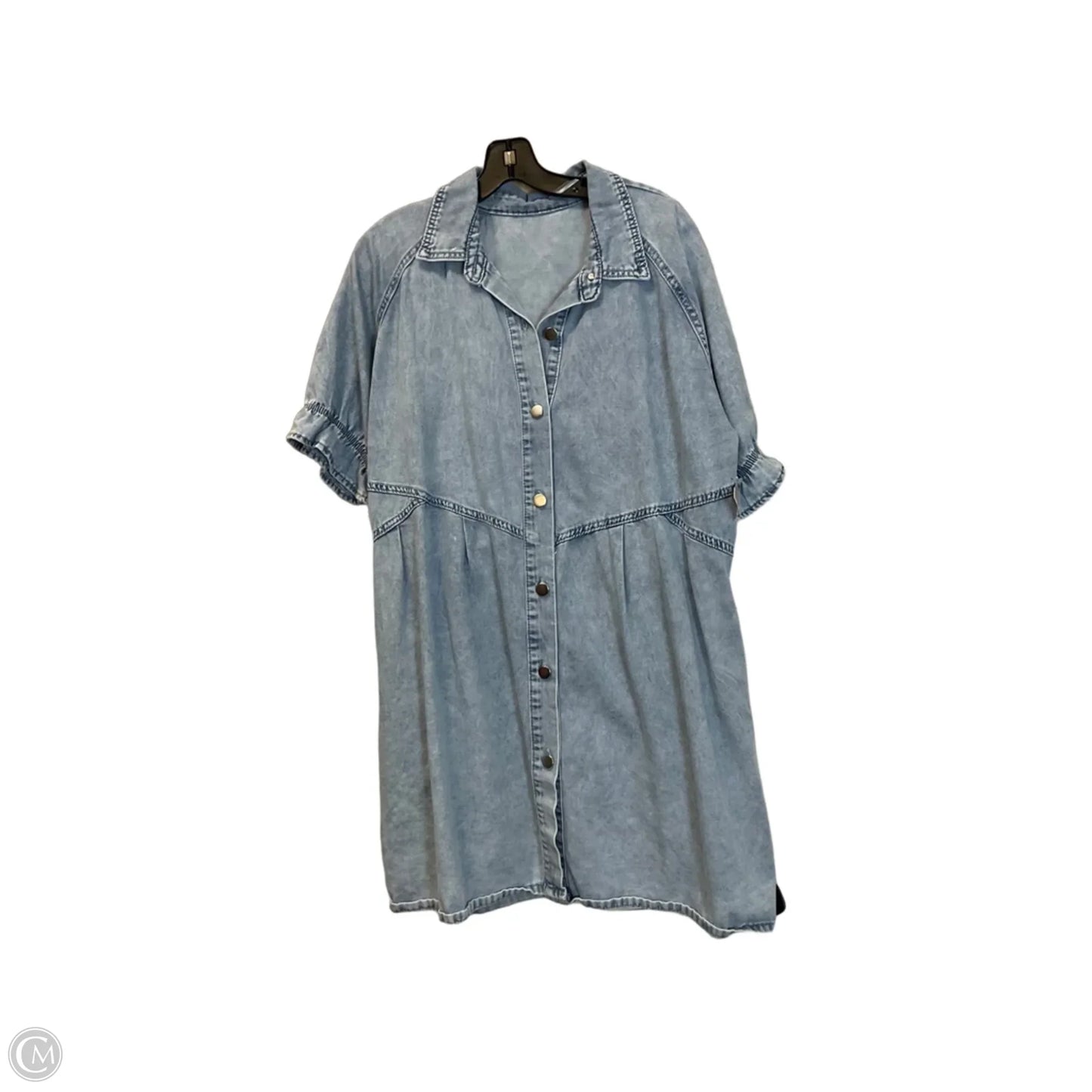 Dress Casual Midi By Clothes Mentor In Blue Denim, Size: Xl